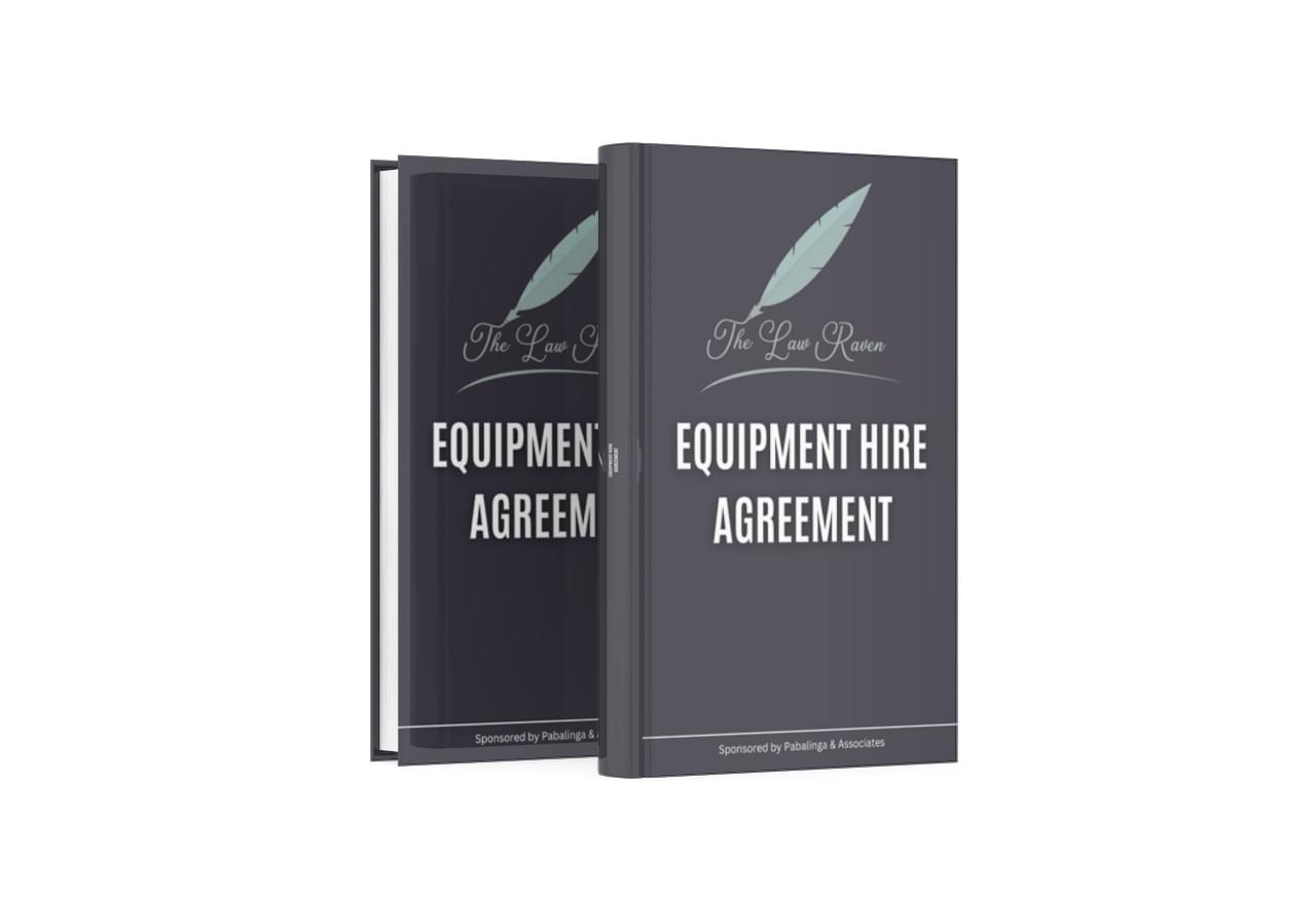 Equipment Hire Agreement Contract Book